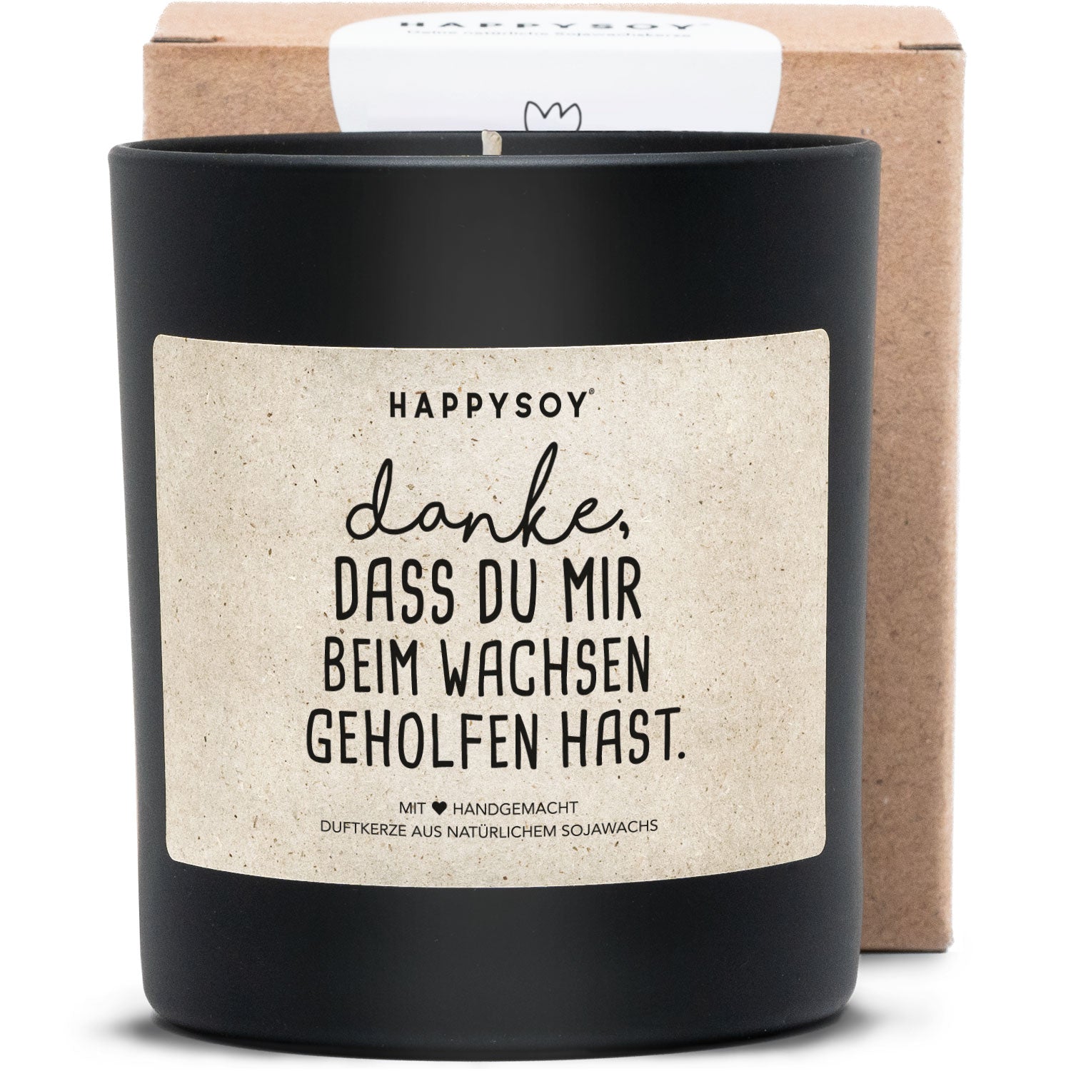 Duftkerze - Danke, dass du mir beim Wachsen geholfen hast - Happysoy®