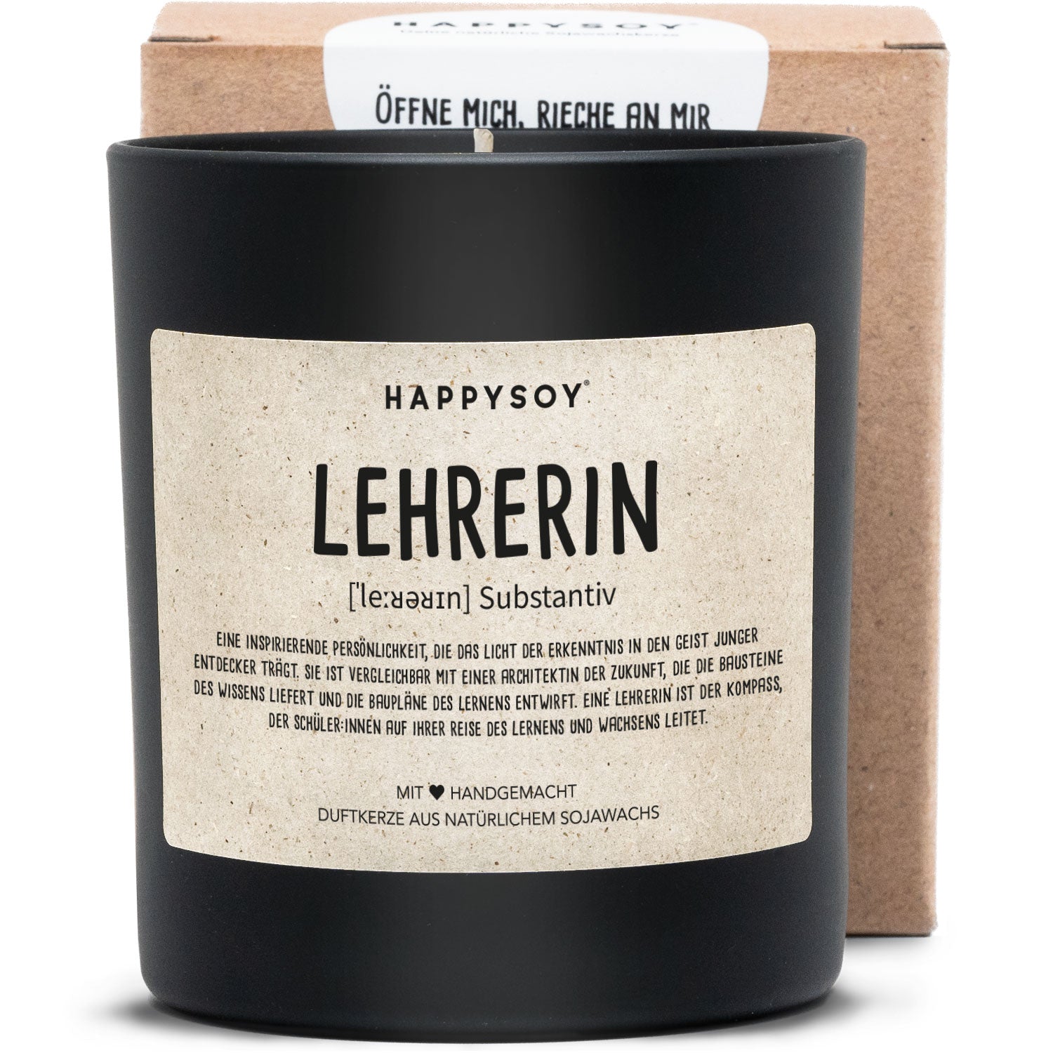 Duftkerze - Definition Lehrerin - Happysoy®
