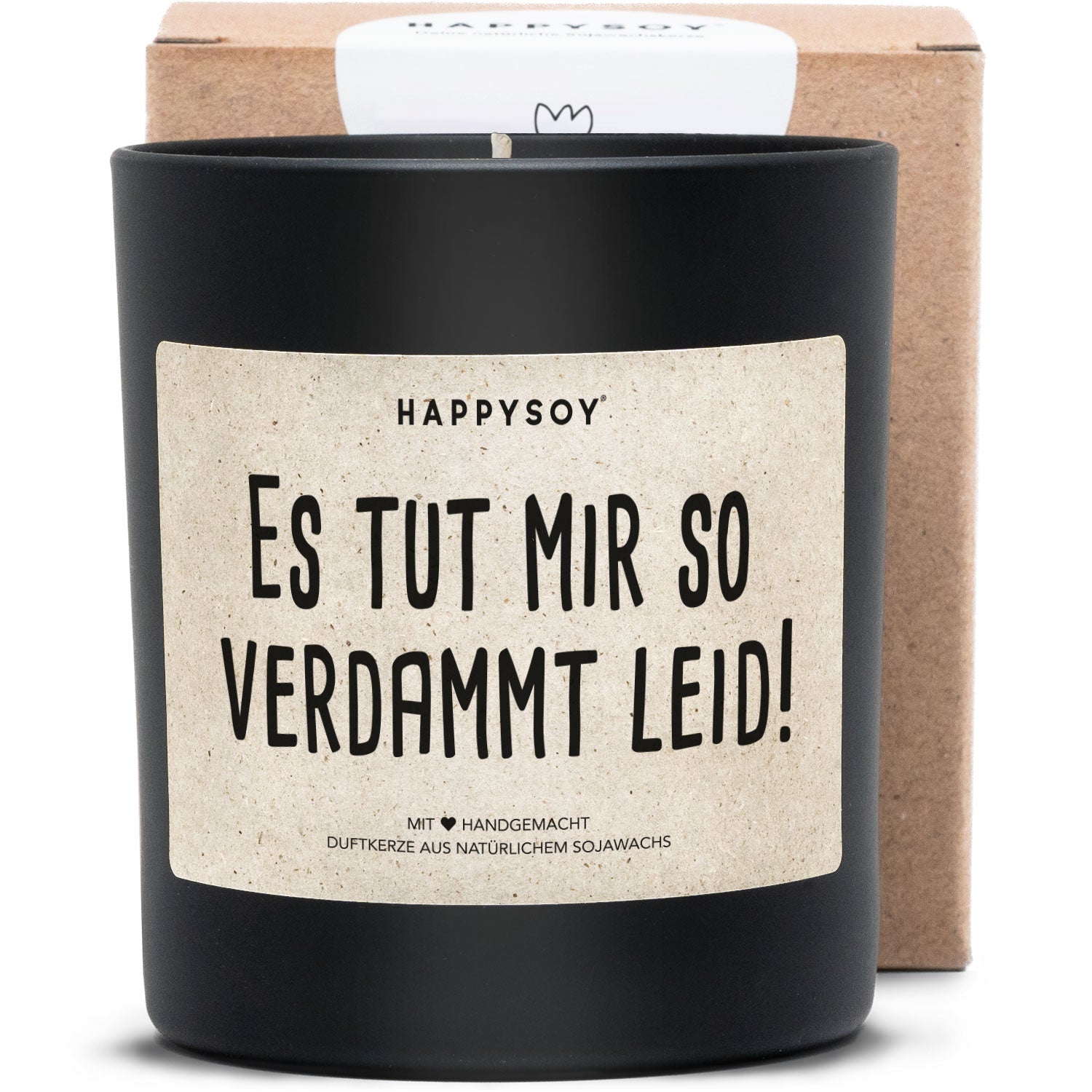 Duftkerze - Es tut mir so verdammt leid! - Happysoy®