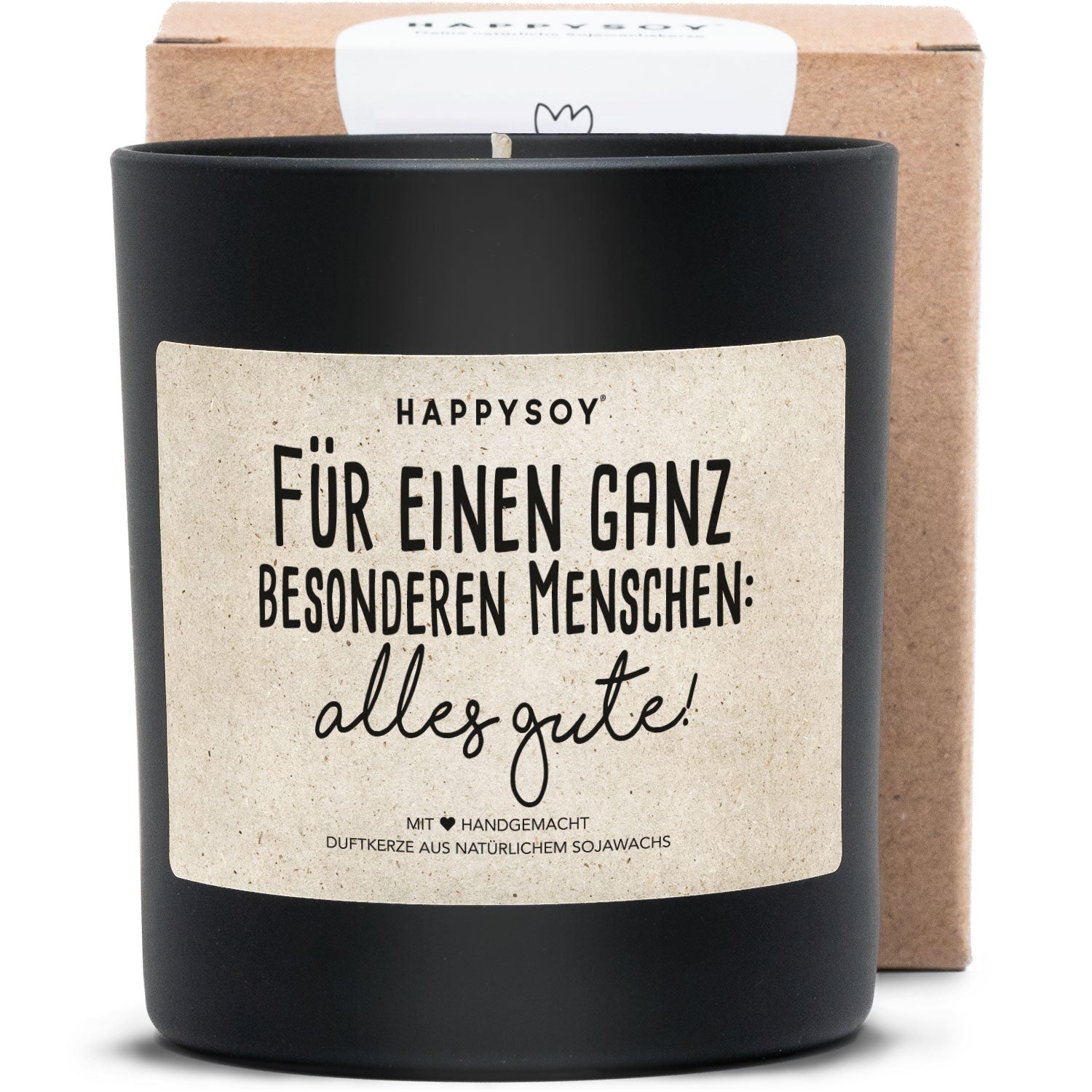 Duftkerze - Für einen ganz besonderen Menschen: Alles Gute! - Happysoy®