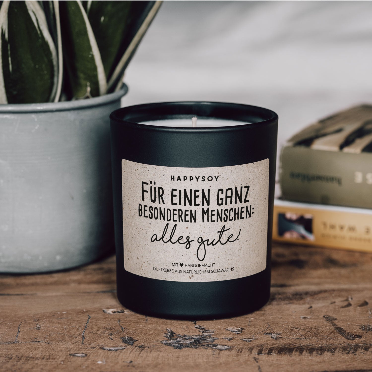 Duftkerze - Für einen ganz besonderen Menschen: Alles Gute! - Happysoy®