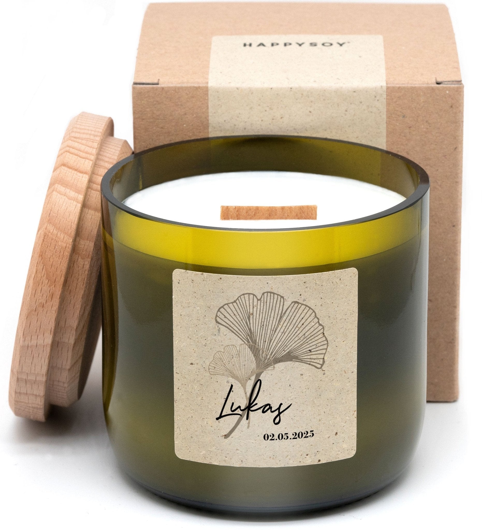 Duftkerze - Gingko (Personalisierbar) - Happysoy®