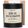 Duftkerze - Glück ist dich als Schwester zu haben - Happysoy®