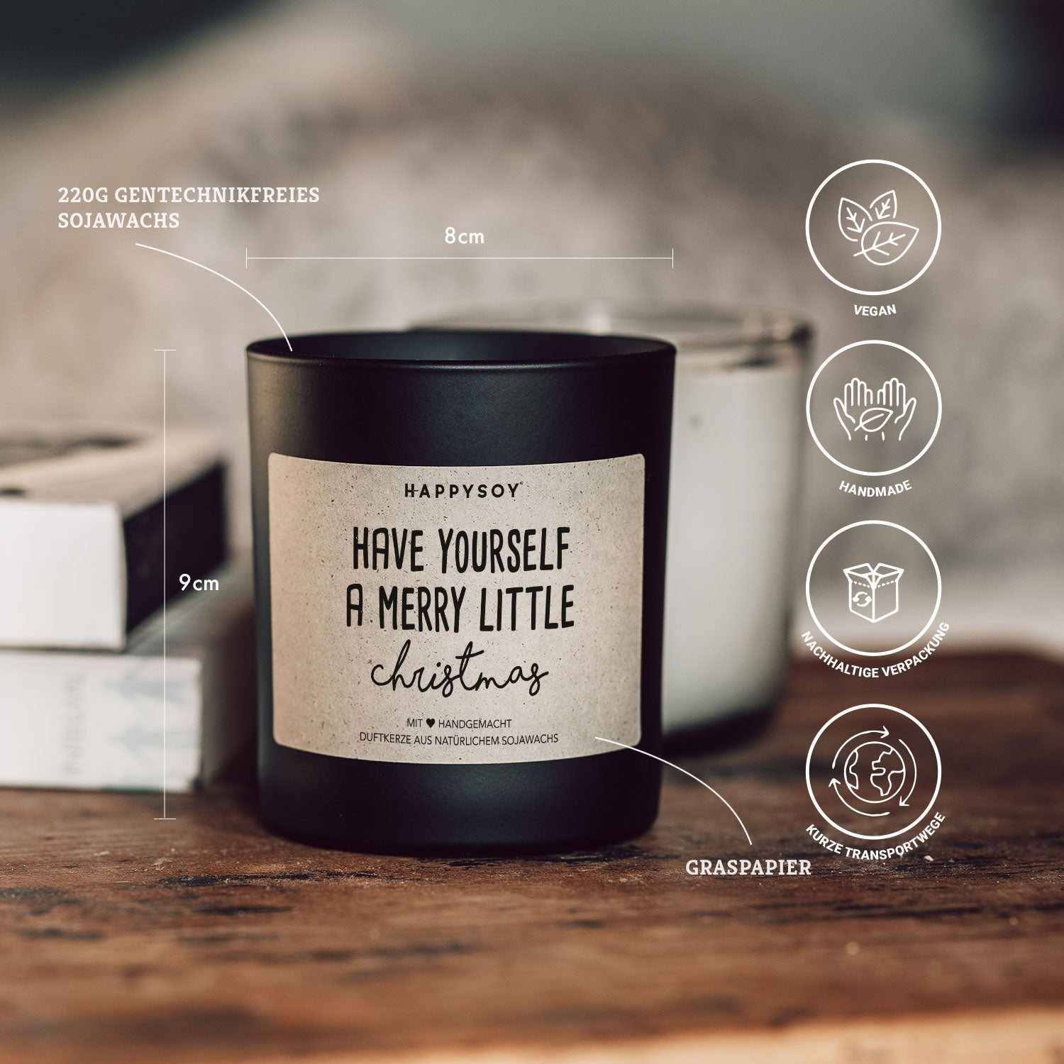 Duftkerze - Have yourself a merry little christmas! - Happysoy®