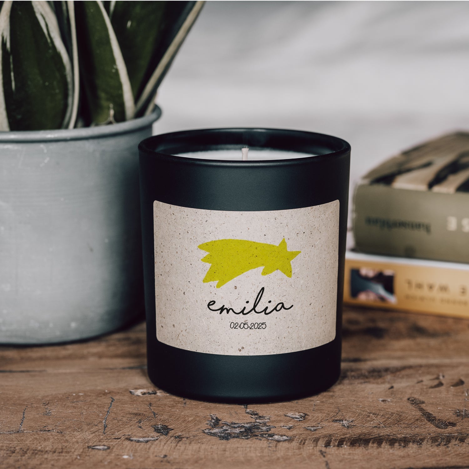Duftkerze - Stern (Personalisierbar) - Happysoy®