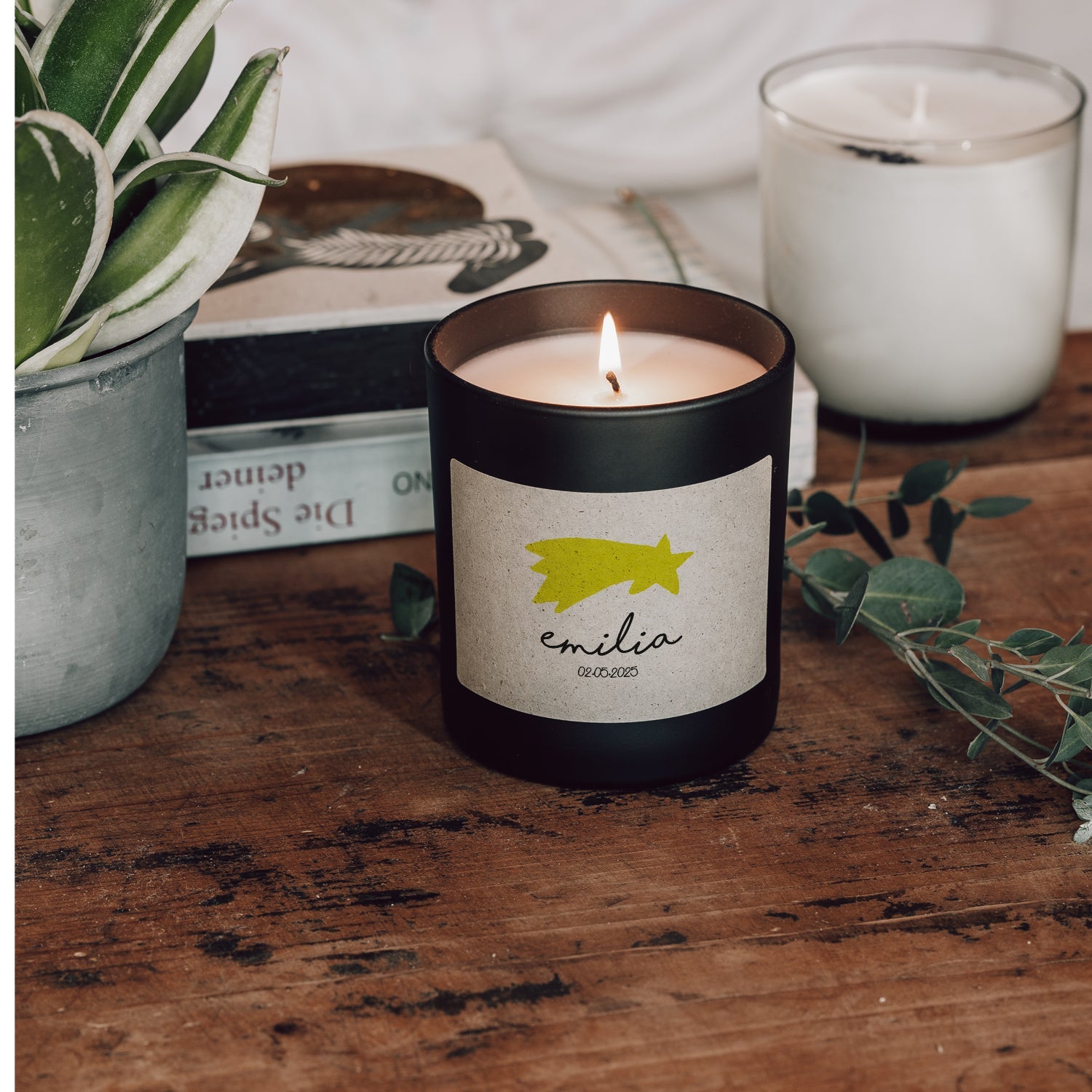 Duftkerze - Stern (Personalisierbar) - Happysoy®