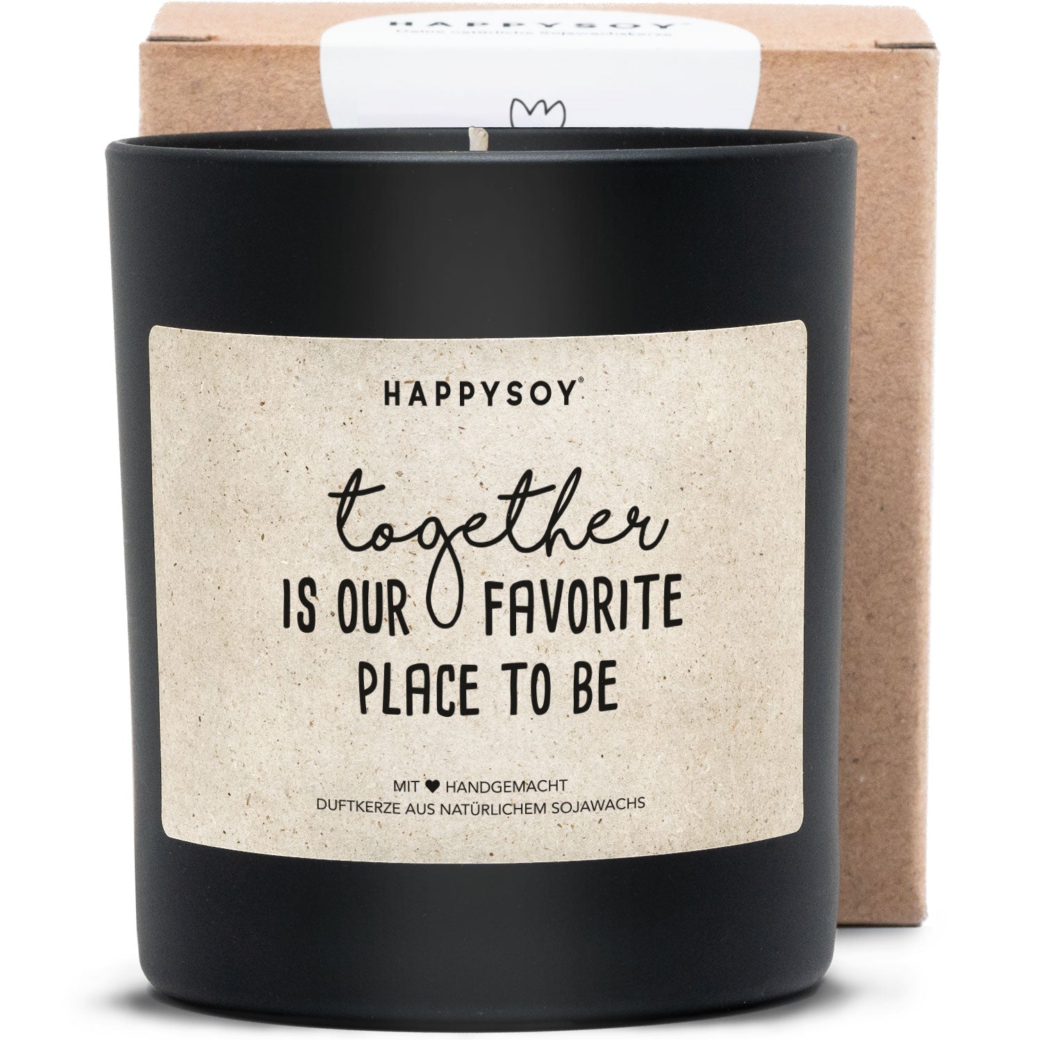 Duftkerze - together is our favorite place to be - Happysoy®