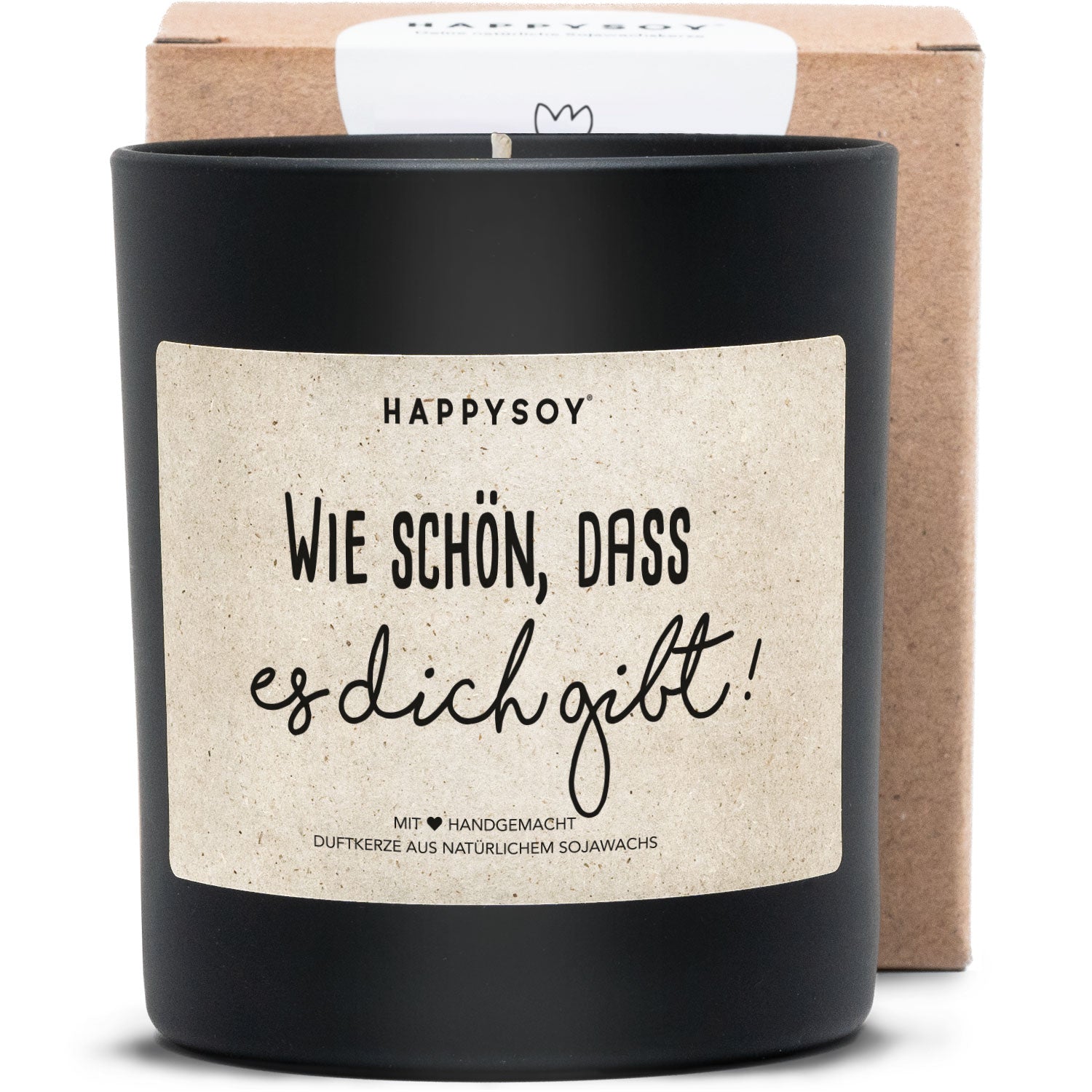 Duftkerze - Wie schön, dass es dich gibt! - Happysoy®