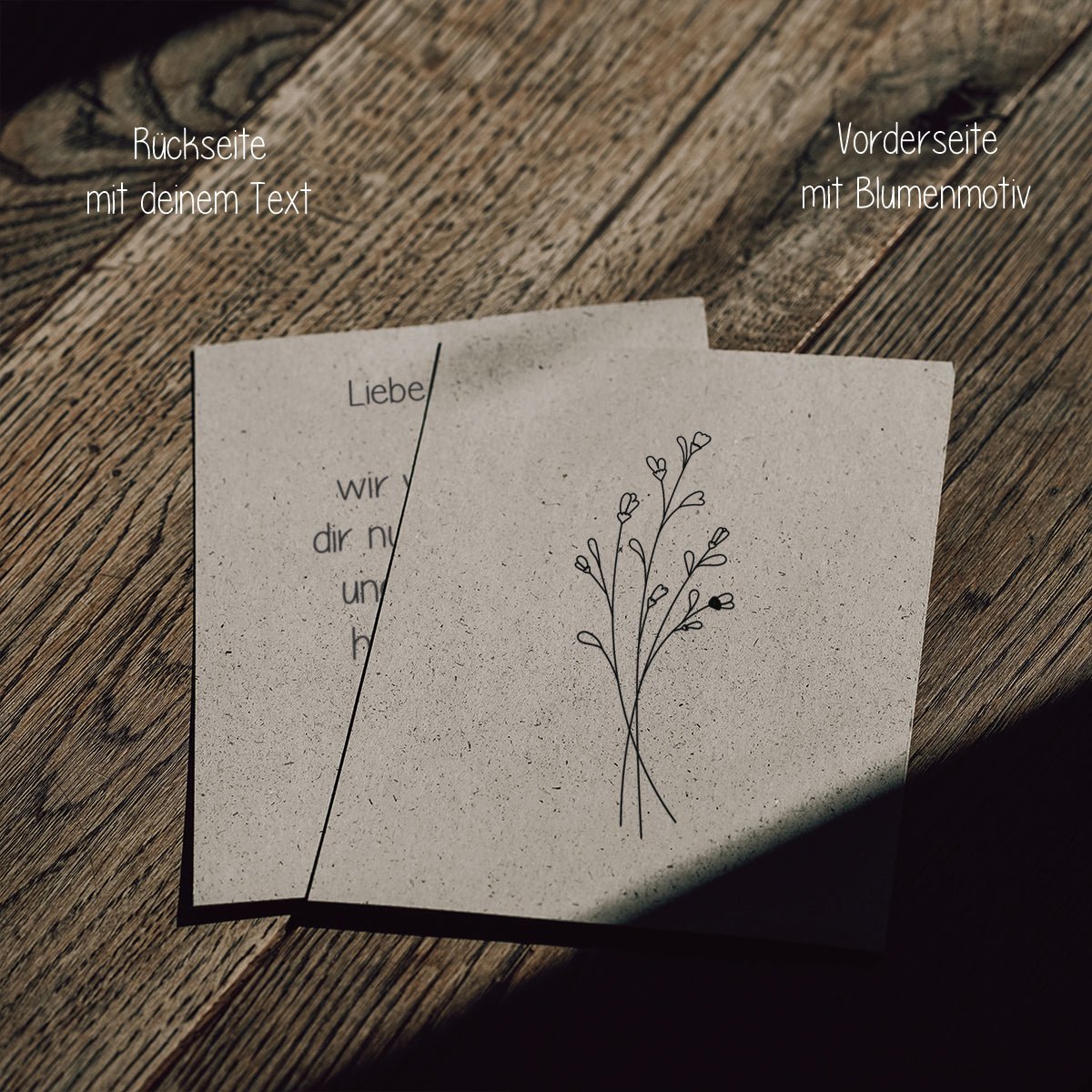 Grußkarte mit persönlicher Nachricht - Happysoy®