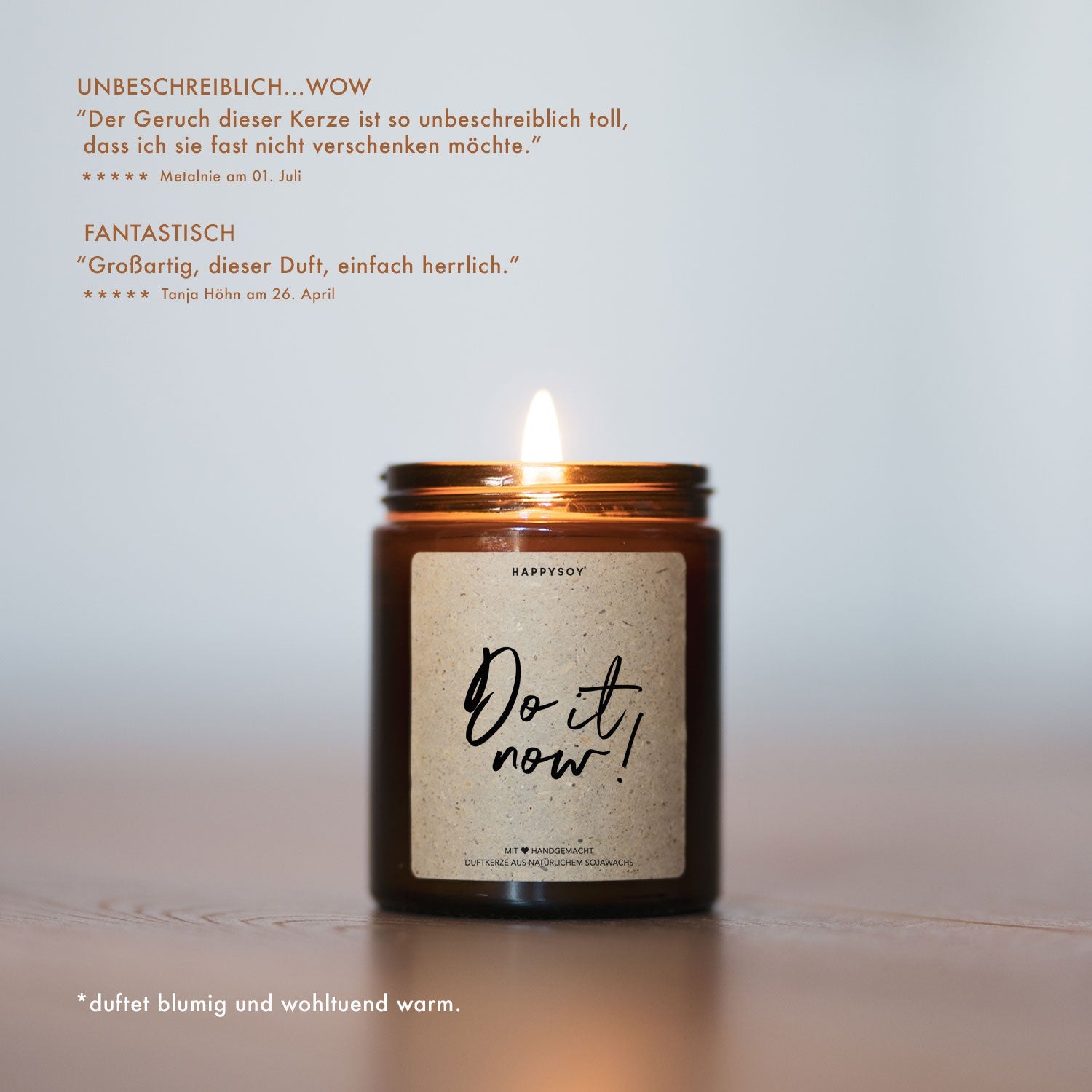 Duftkerze - Do it now. - Happysoy®
