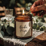 Danke Papa - Duftkerze mit Spruch als Geschenk für Papa, liebevolle Geschenkidee zum Vatertag & Geburtstag, Kerze im Glas mit blumigem Duft - Bild 3
