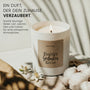 Positive Gedanken Kerze - Duftkerze mit Spruch als Geschenk zur Aufmunterung, liebevolle Geschenkidee für Freundin, Kerze im Glas mit blumigem Duft - Bild 2