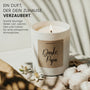 Danke Papa - Duftkerze mit Spruch als Geschenk für Papa, liebevolle Geschenkidee zum Vatertag, Geburtstag oder Dankeschön, Kerze im Glas mit blumigem Duft - Bild 2