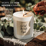 Du bist der beste Papa - Duftkerze mit Spruch als Geschenk für Papa, Vatertag & Geburtstag, liebevolle Geschenkidee mit blumigem Duft, Kerze im Glas - Bild 3