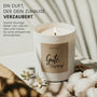 Gute Besserung - Duftkerze mit Spruch als liebevolles Geschenk zur Genesung, Aufmunterung, Trostgeschenk für Freundin, Kollegin, Mama, Kerze im Glas mit blumigem Duft - Bild 2