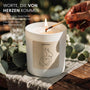 Hasenmotiv - Duftkerze im Glas mit Spruch als liebevolles Geschenk für Ostern, Frühlingsgruß, für Freundin und Familie, blumiger Duft, besondere Aufmerksamkeit - Bild 3