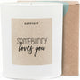 Somebunny Loves You - Duftkerze mit Spruch als liebevolles Geschenk für Freundin, Partnerin, beste Freundin, Kerze im Glas mit blumigem Duft - Bild 1