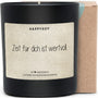 Zeit für dich ist wertvoll - Duftkerze mit Spruch als liebevolles Geschenk für Freundin, Mama oder Schwester, besondere Aufmerksamkeit mit blumigem Duft, Kerze im Glas - Bild 1