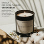 Zeit für dich ist wertvoll - Duftkerze mit Spruch als liebevolles Geschenk für Freundin, Mama oder Schwester, besondere Aufmerksamkeit mit blumigem Duft, Kerze im Glas - Bild 2