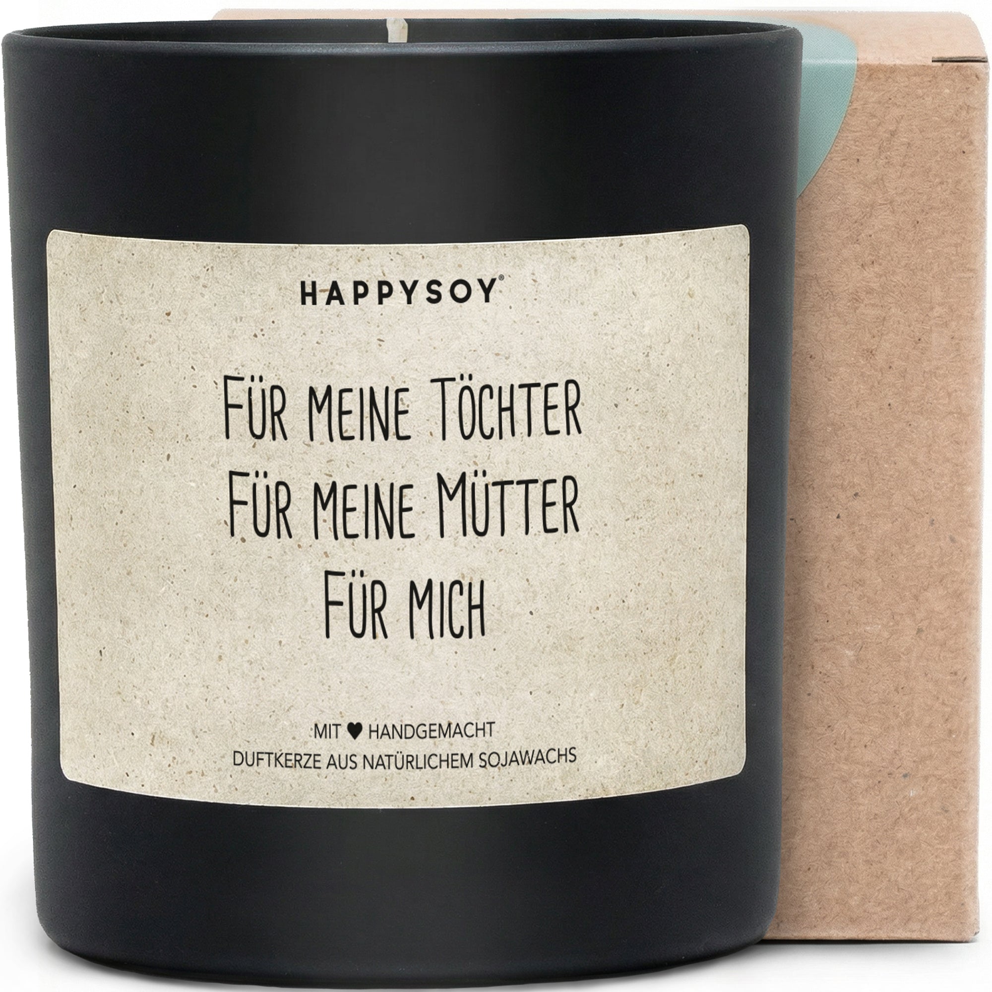 Für meine Töchter, für meine Mütter, für mich - Duftkerze mit Spruch als Geschenk für Mama, Tochter, Frauen, liebevolle Geschenkidee, Kerze im Glas, blumiger Duft - Bild 1