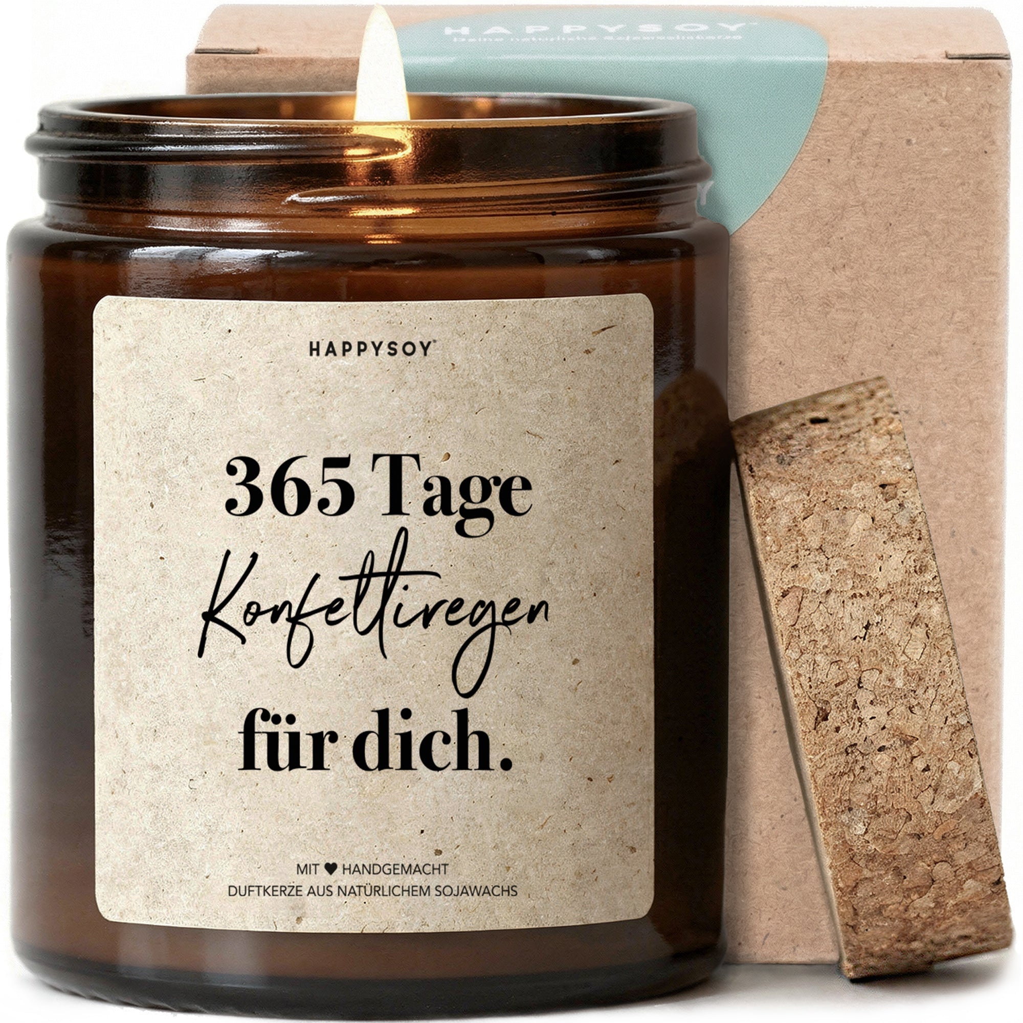 Duftkerze - 365 Tage Konfettiregen für dich. - Happysoy®