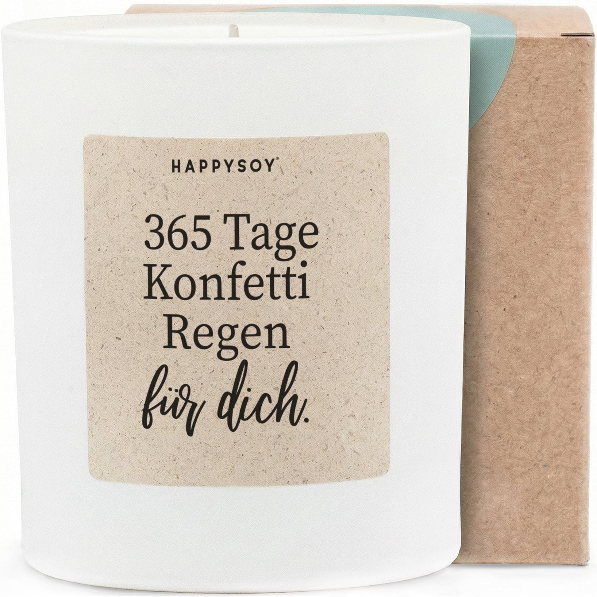 Duftkerze - 365 Tage Konfettiregen für dich. - Happysoy®