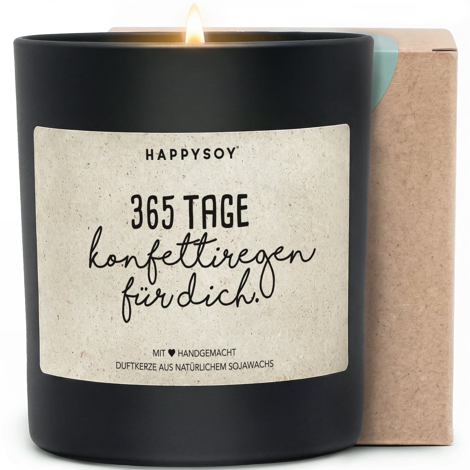 Duftkerze - 365 Tage Konfettiregen für dich. - Happysoy®