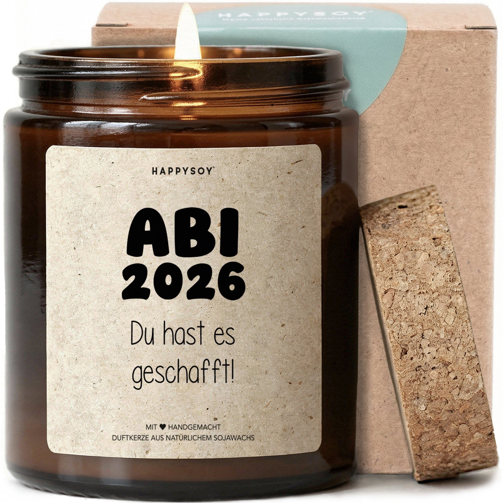 Duftkerze - ABI Du hast es geschafft! 2026 - Happysoy®