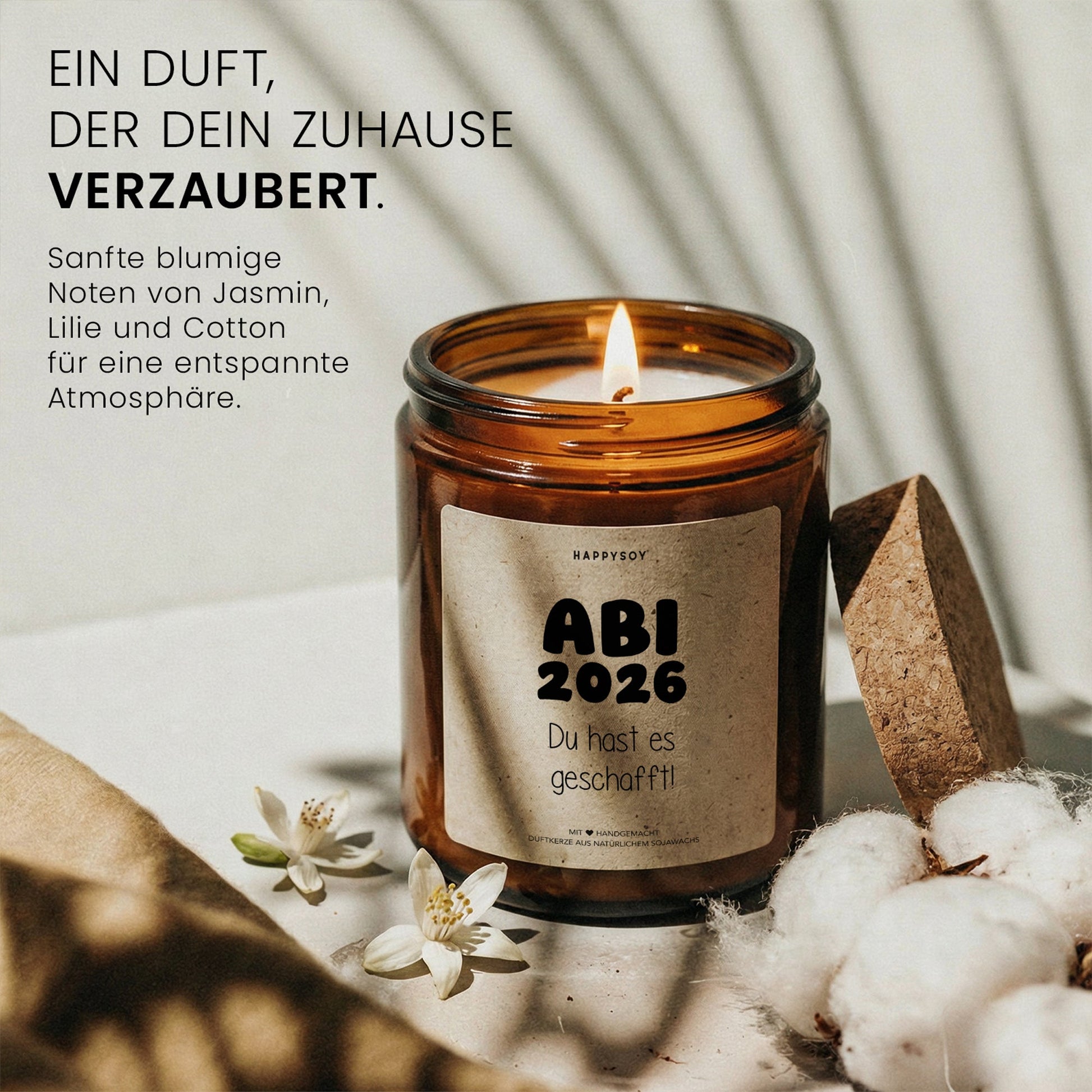 Duftkerze - ABI Du hast es geschafft! 2026 - Happysoy®
