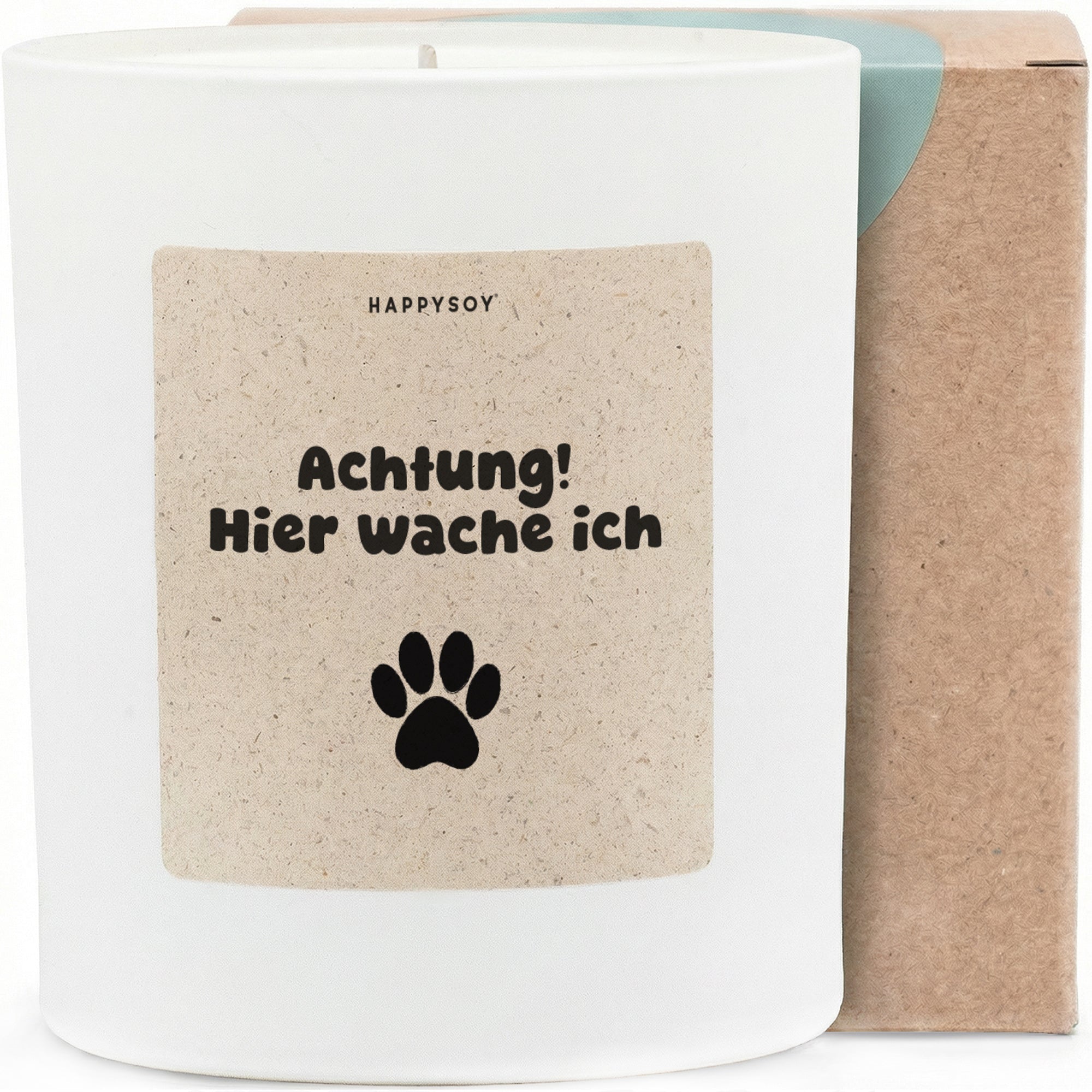 Duftkerze - Achtung! Hier wache ich - Happysoy®