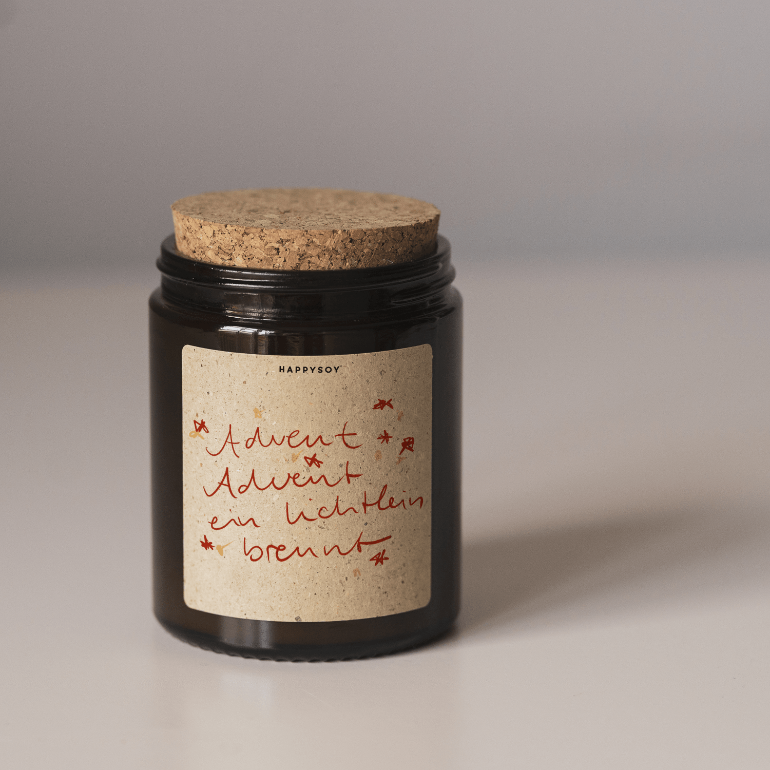 Duftkerze - Advent Advent ein Lichtlein brennt - Happysoy®