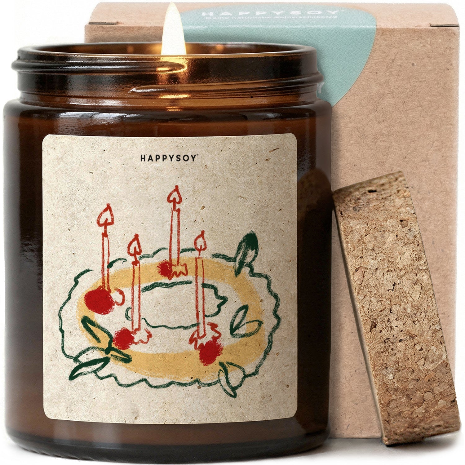 Duftkerze - Adventskranz - Happysoy®