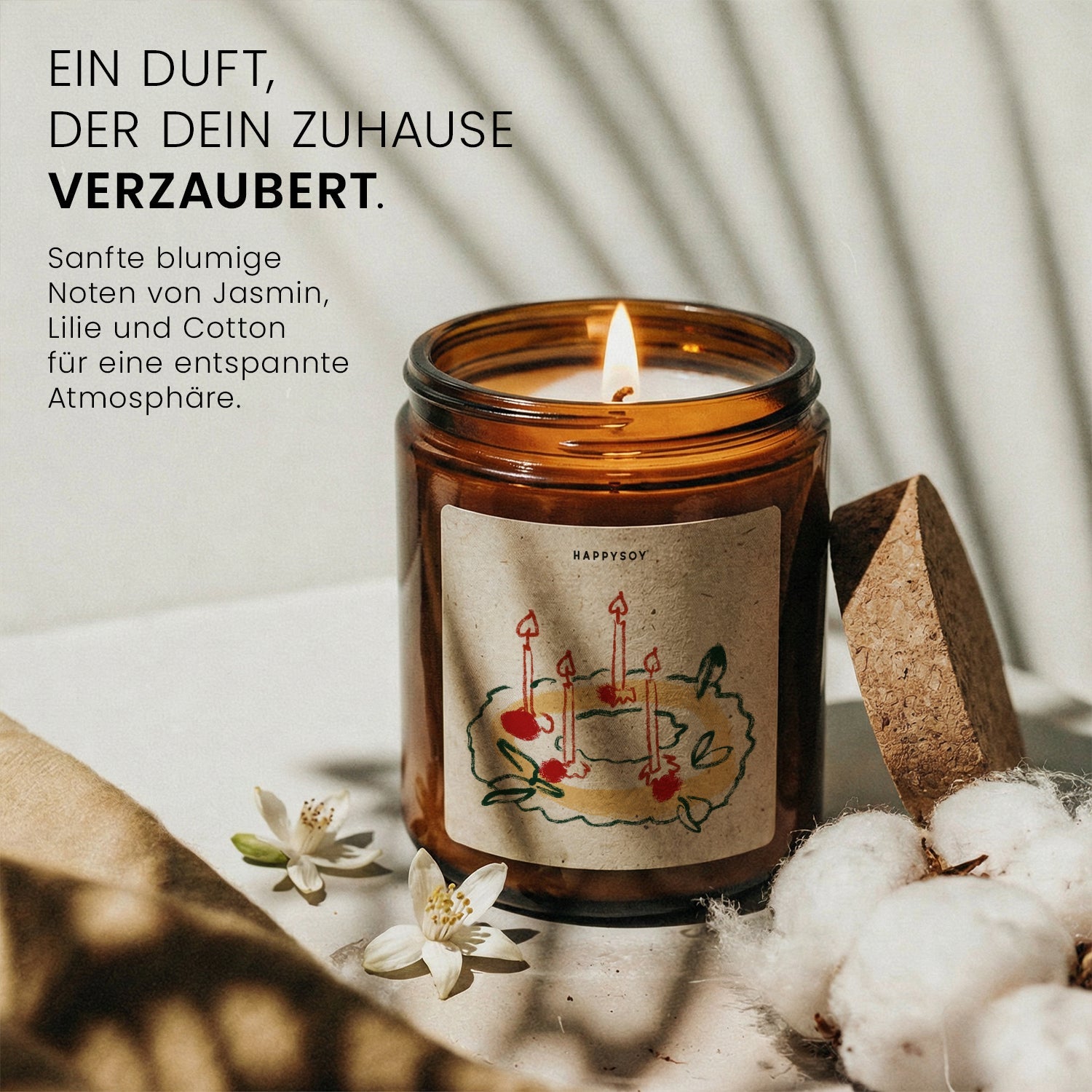 Duftkerze - Adventskranz - Happysoy®