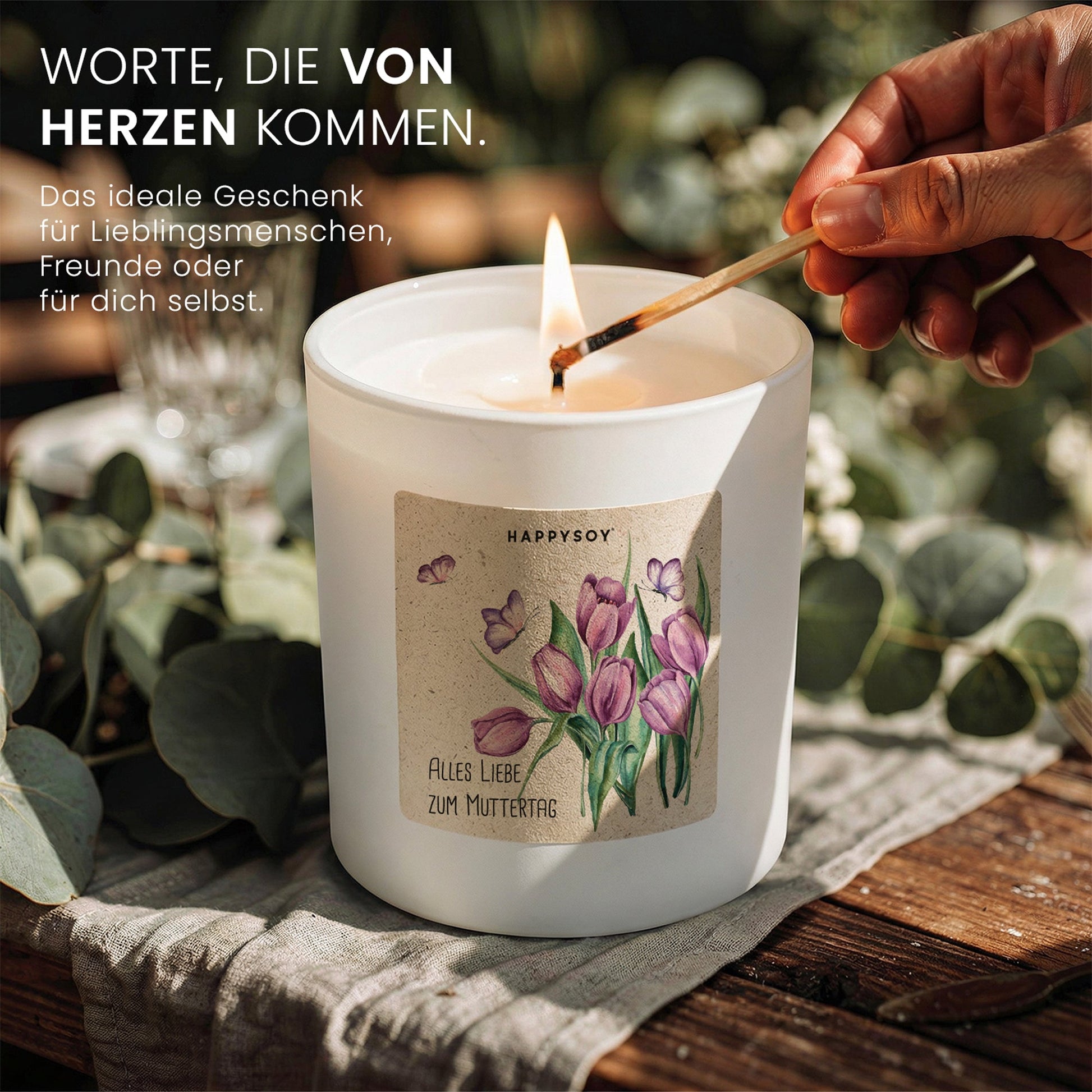 Duftkerze - Alles Liebe zum Muttertag - Happysoy®