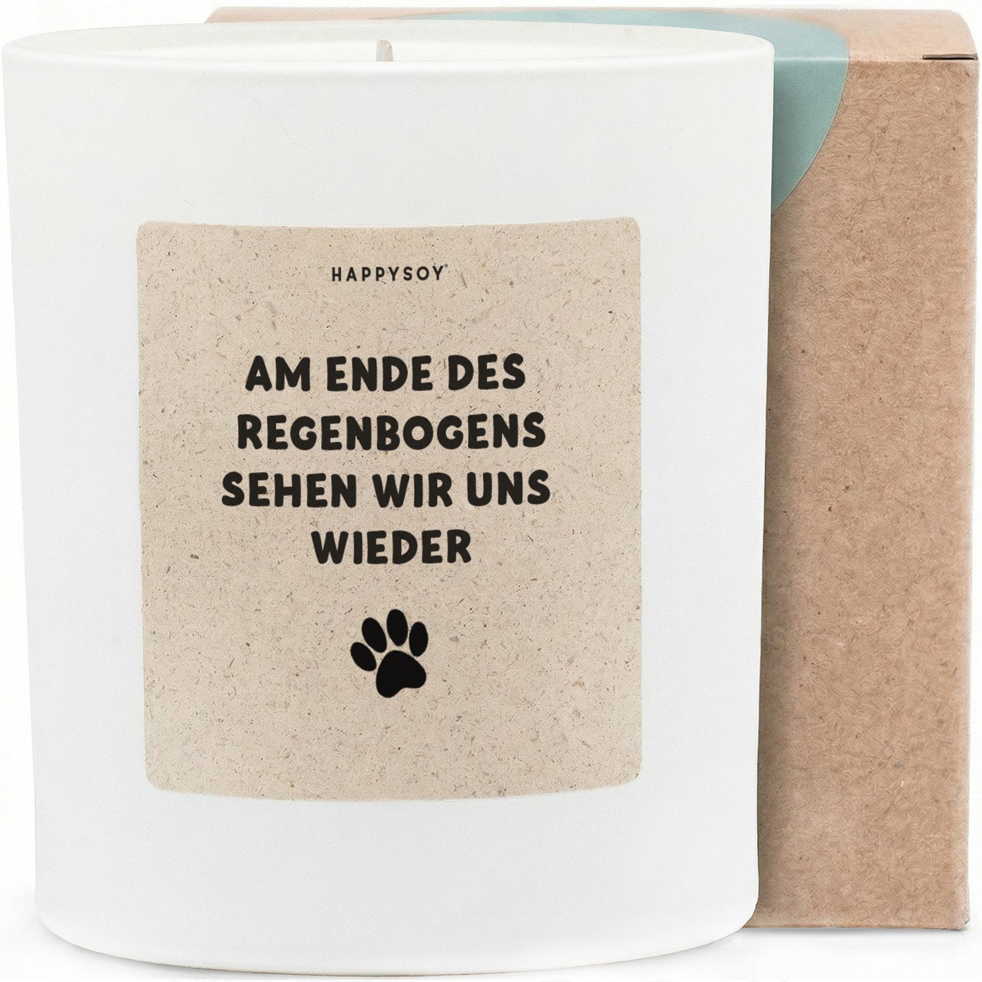 Duftkerze - Am Ende des Regenbogens sehen wir uns wieder - Happysoy®