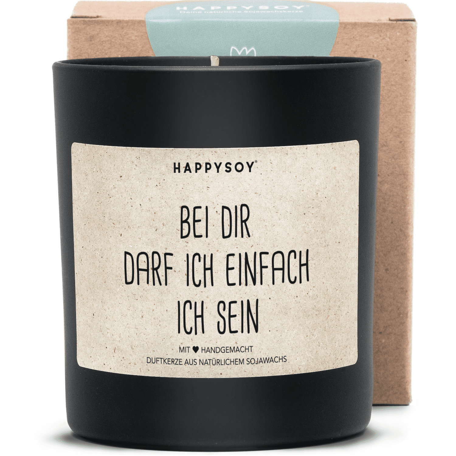 Duftkerze - bei dir darf ich einfach ich sein - Happysoy®
