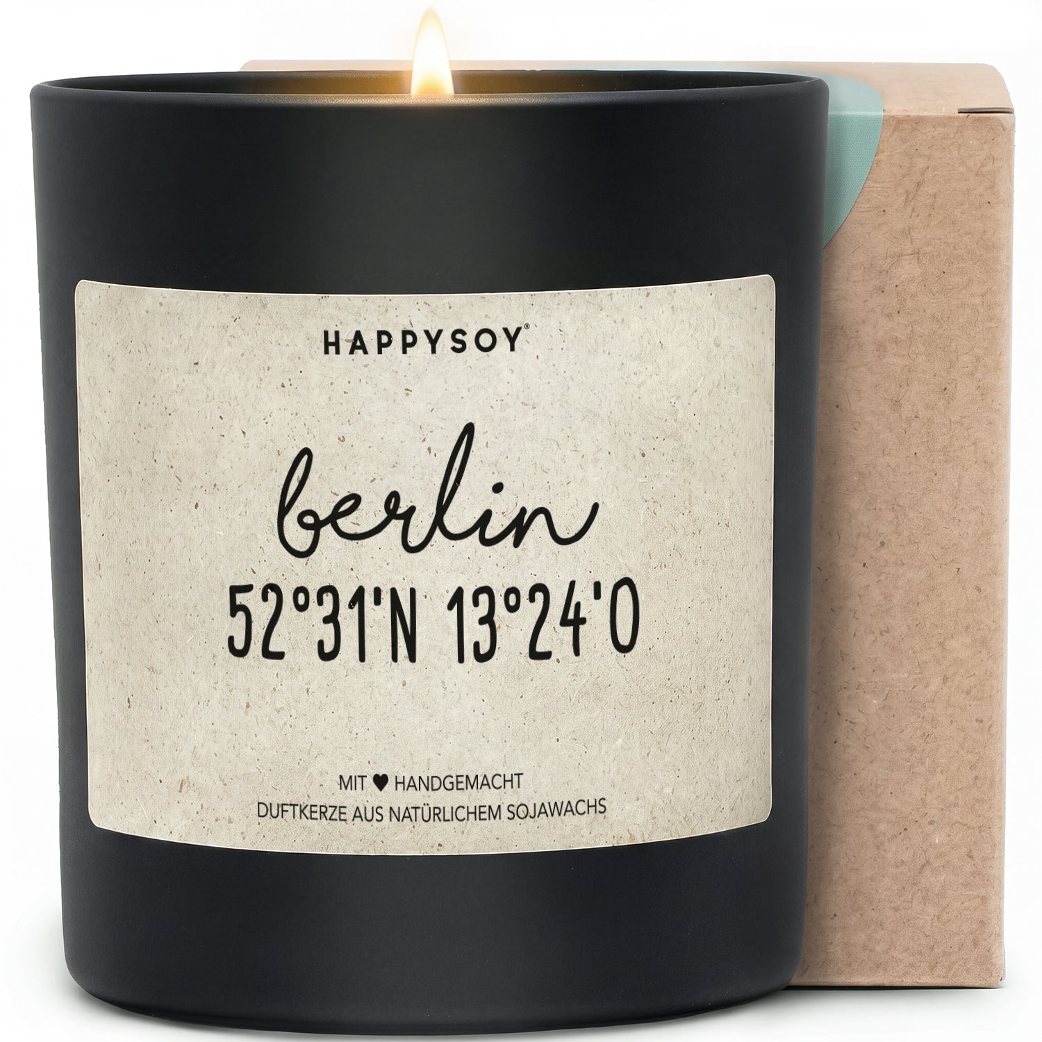 Duftkerze - Berlin Koordinaten - Happysoy®
