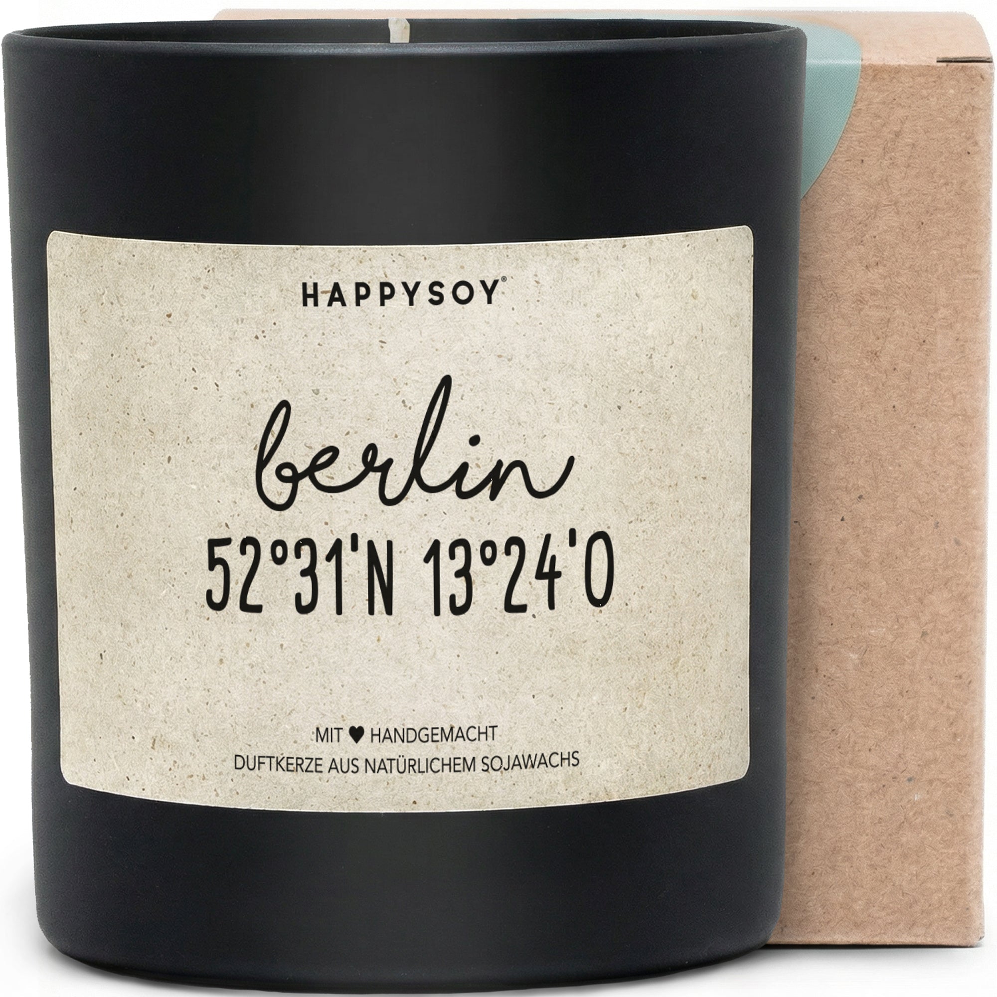 Duftkerze - Berlin Koordinaten - Happysoy®