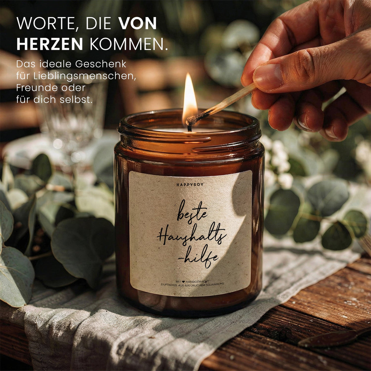 Duftkerze - Beste Haushaltshilfe - Happysoy®