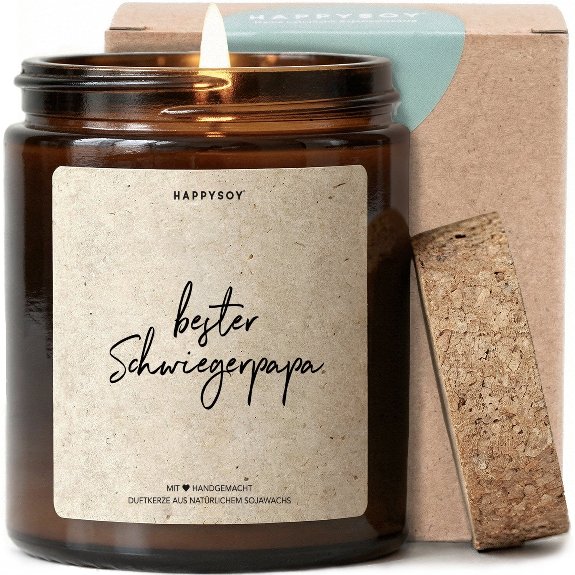 Duftkerze - Bester Schwiegerpapa - Happysoy®