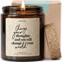Duftkerze - Change your thoughts and you will change your world - Happysoy®