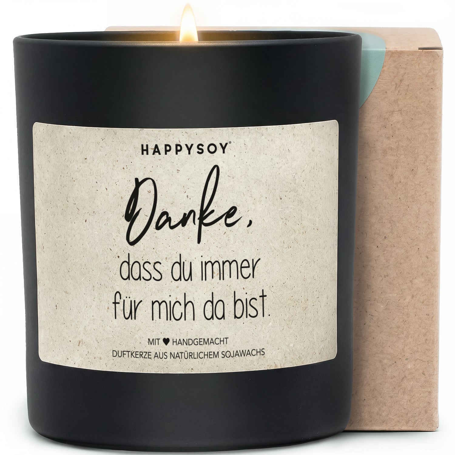 Duftkerze - Danke, dass du immer für mich da bist. - Happysoy®
