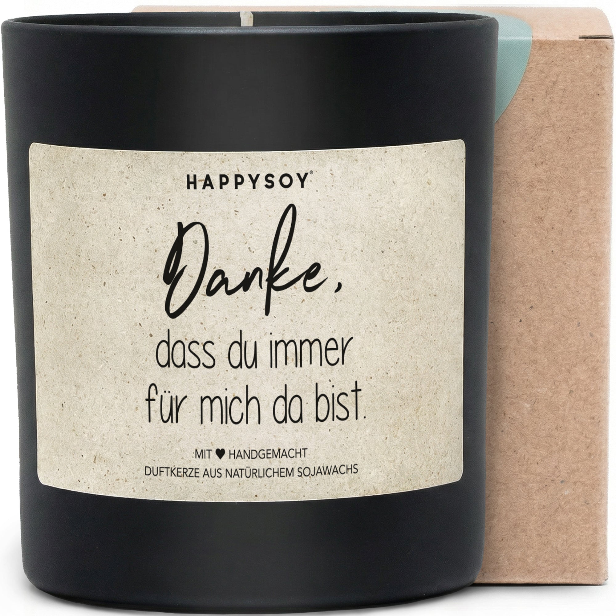 Duftkerze - Danke, dass du immer für mich da bist. - Happysoy®