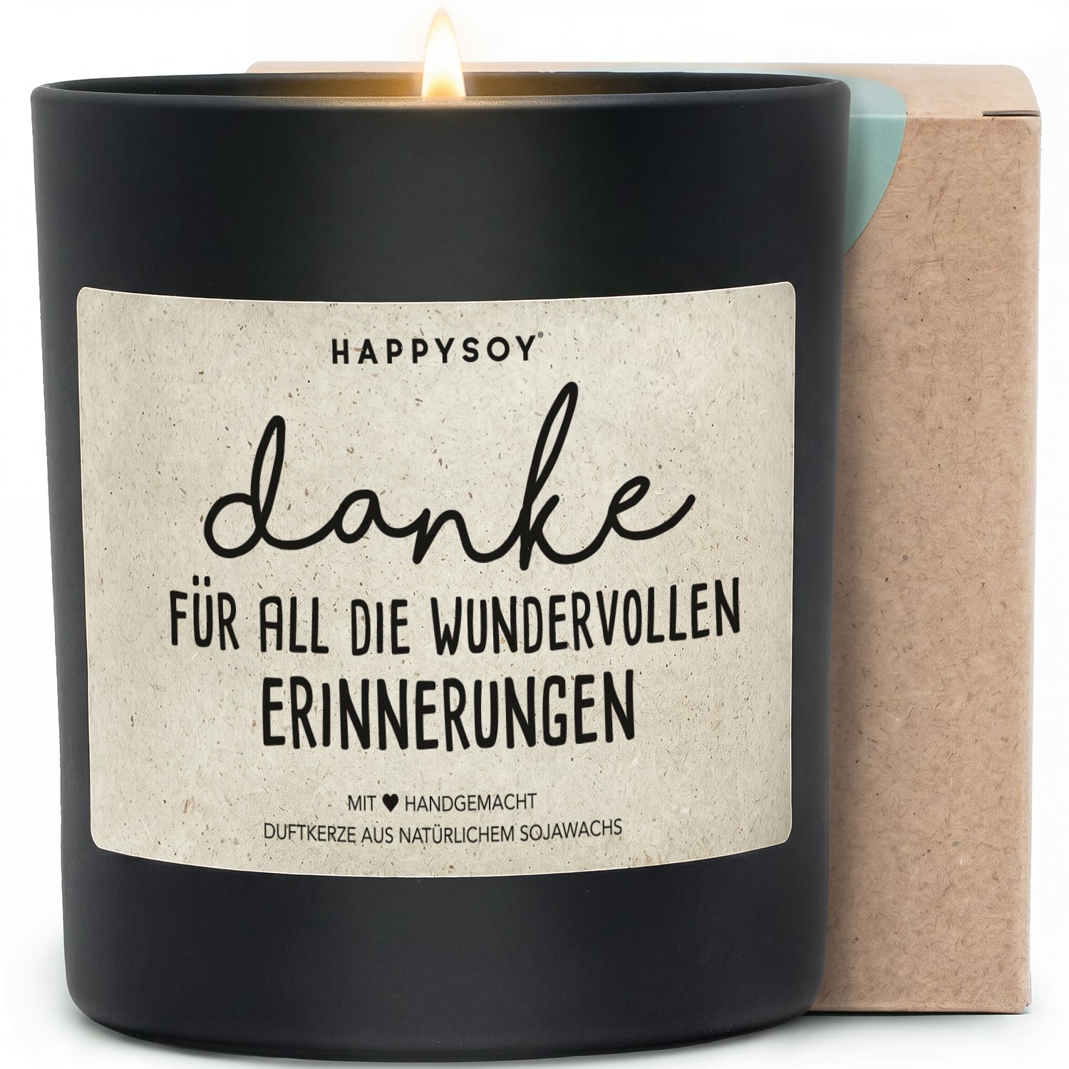 Duftkerze - Danke für all die wundervollen Erinnerungen - Happysoy®