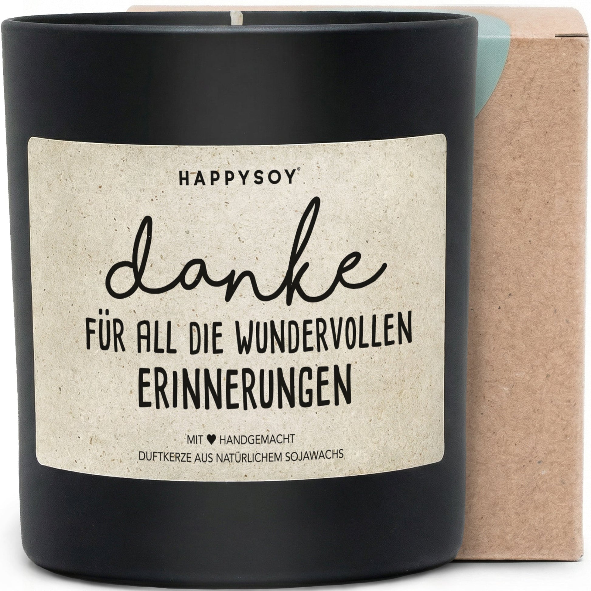 Duftkerze - Danke für all die wundervollen Erinnerungen - Happysoy®
