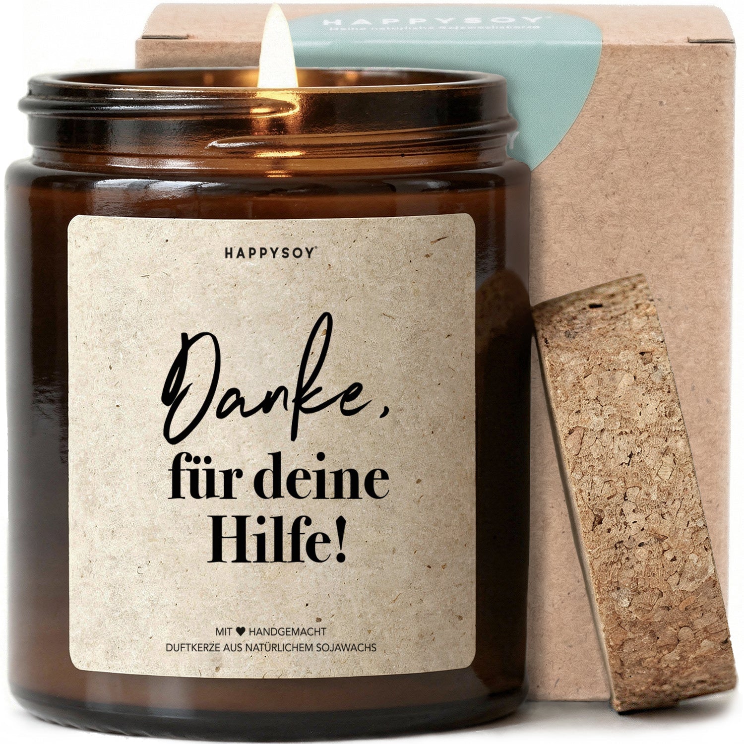 Duftkerze - Danke für deine Hilfe! - Happysoy®