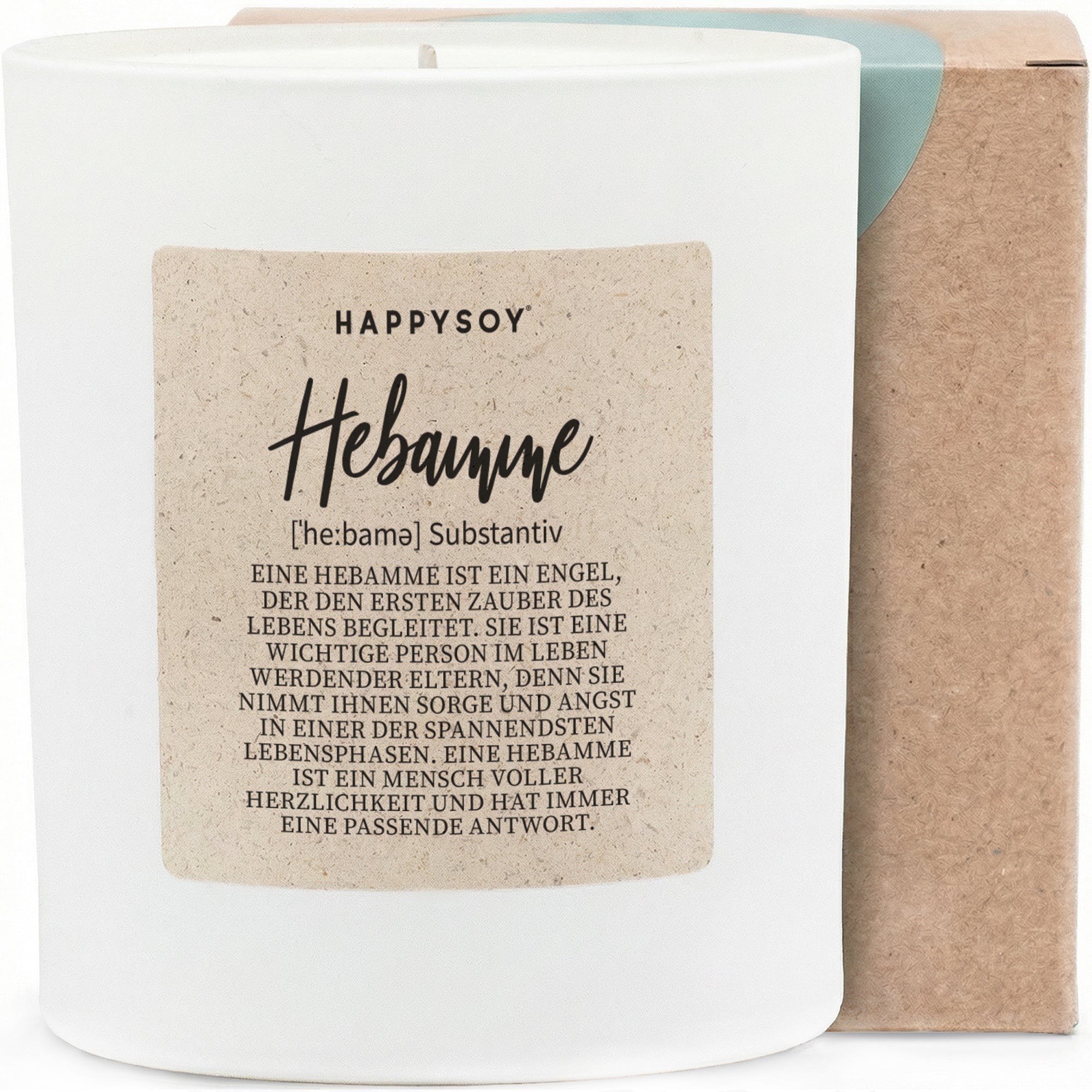 Duftkerze - Definition Hebamme - Happysoy®