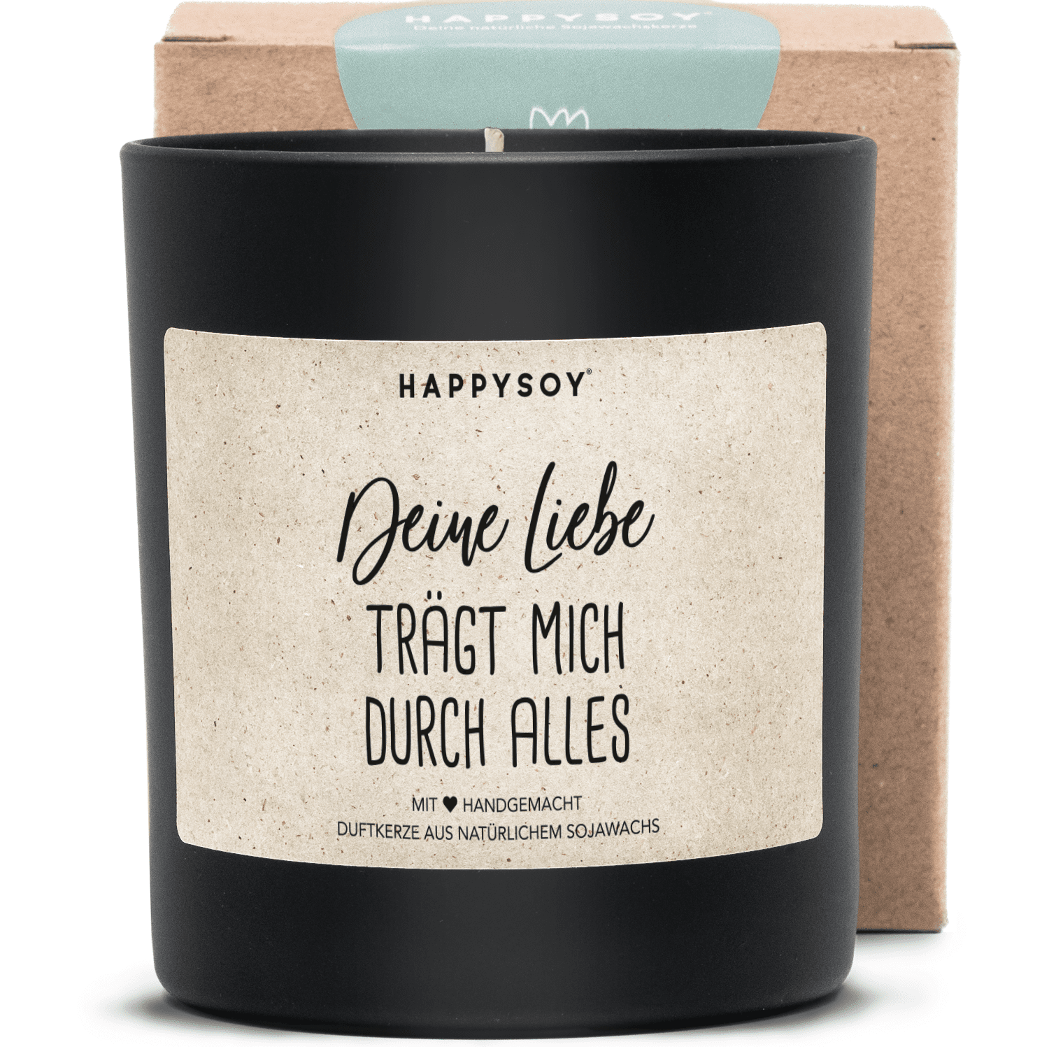 Duftkerze - Deine Liebe trägt mich durch alles - Happysoy®