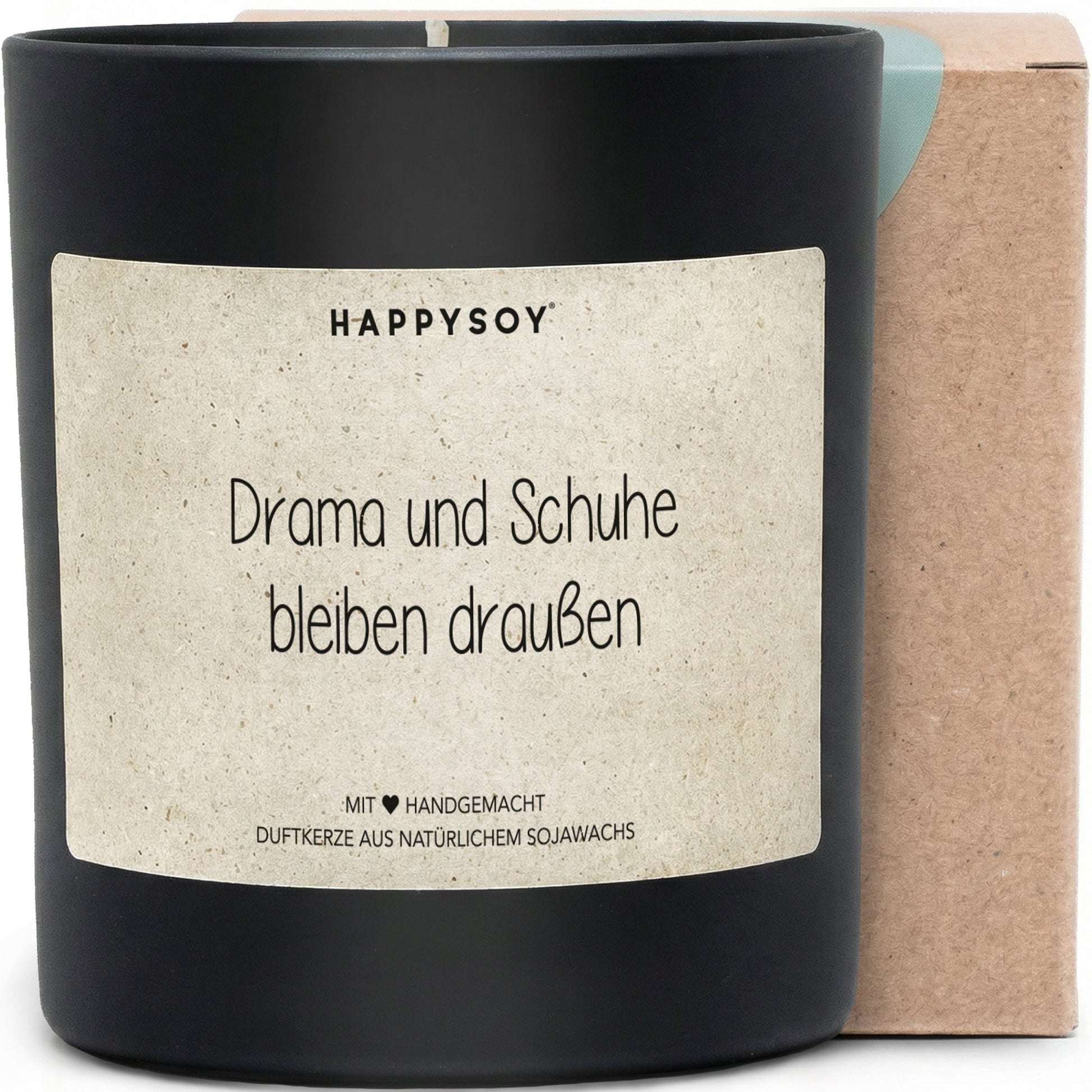 Duftkerze - Drama und Schuhe bleiben draußen - Happysoy®