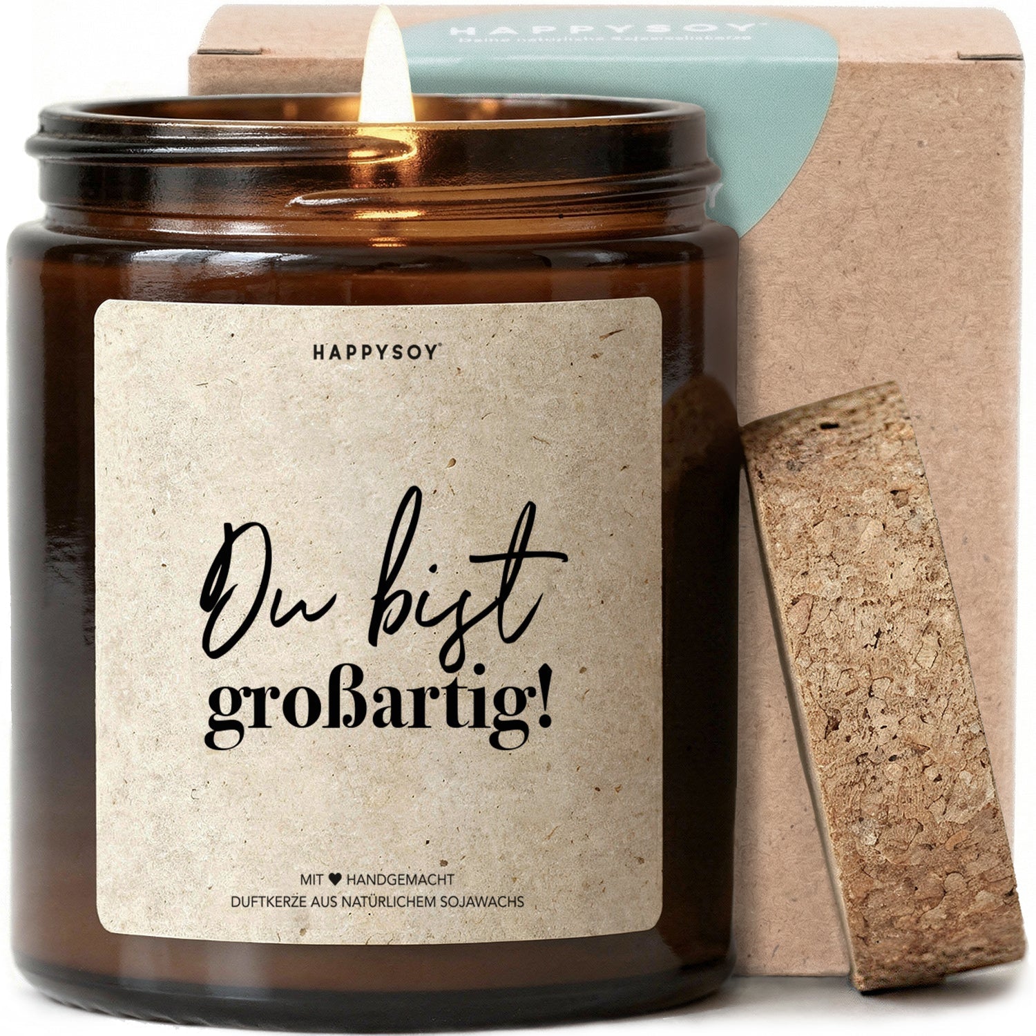 Duftkerze - Du bist großartig! - Happysoy®